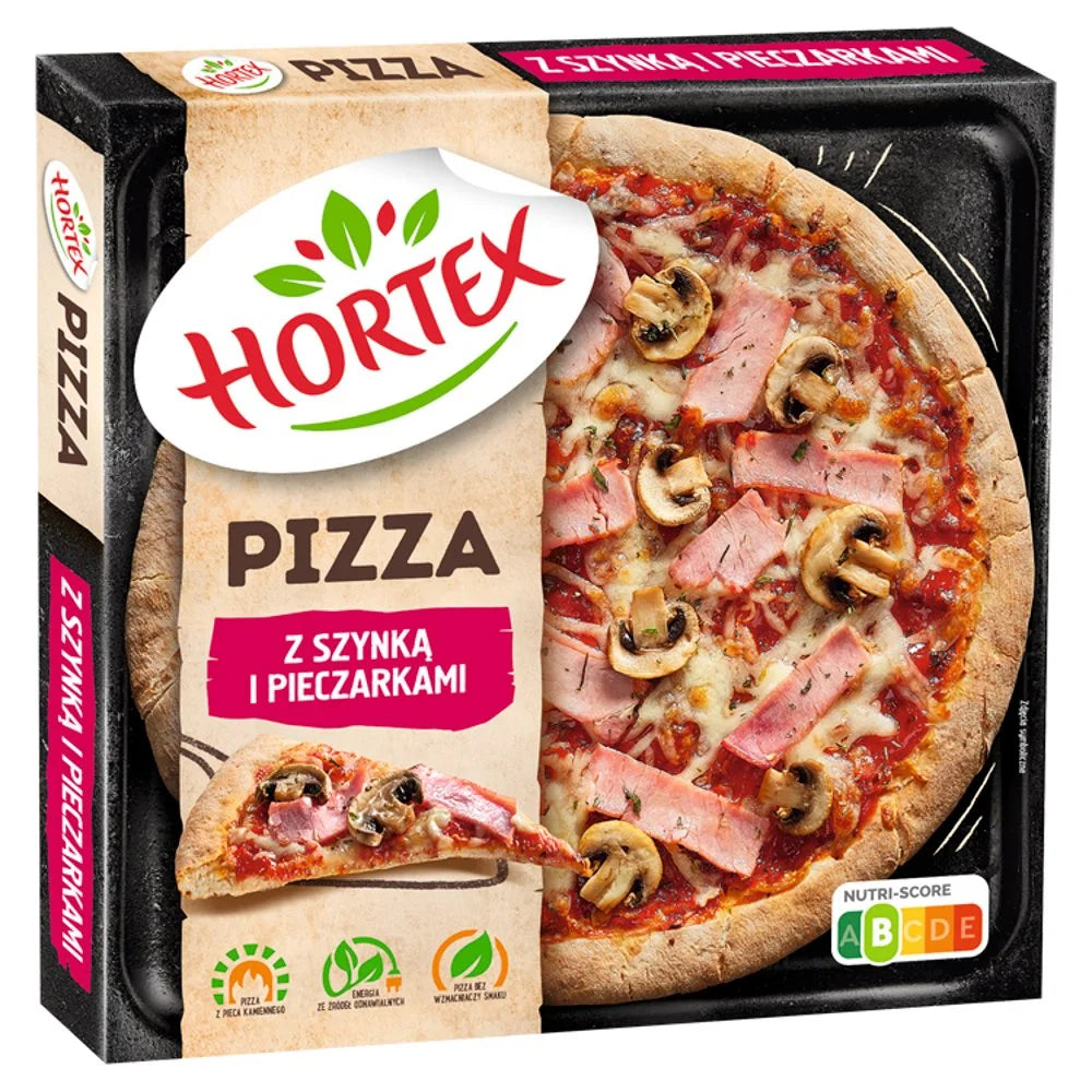 Pizza szynka, pieczarki 345g Hortex