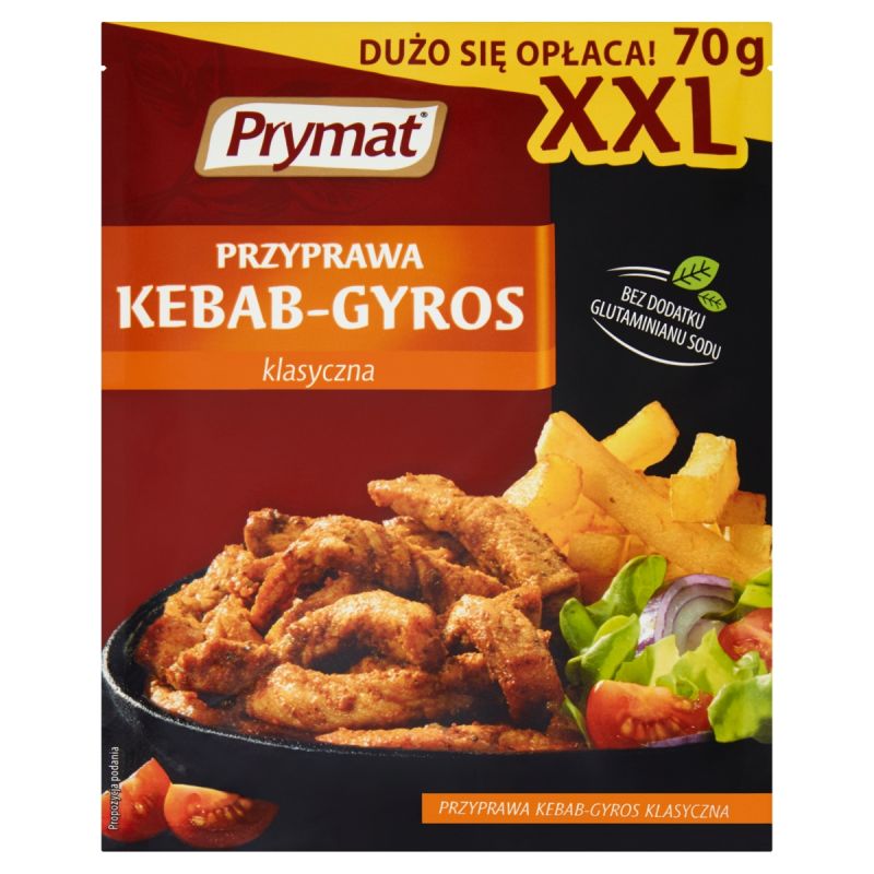 Przyprawa kebab-gyros klasyczna XXL 70 g Prymat