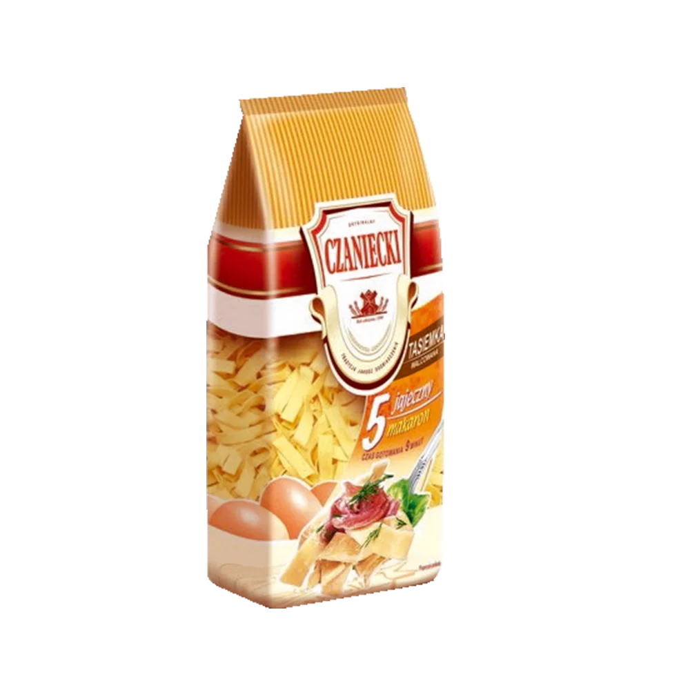 Makaron tasiemka walcowana 5-jajeczny 500g Czaniecki