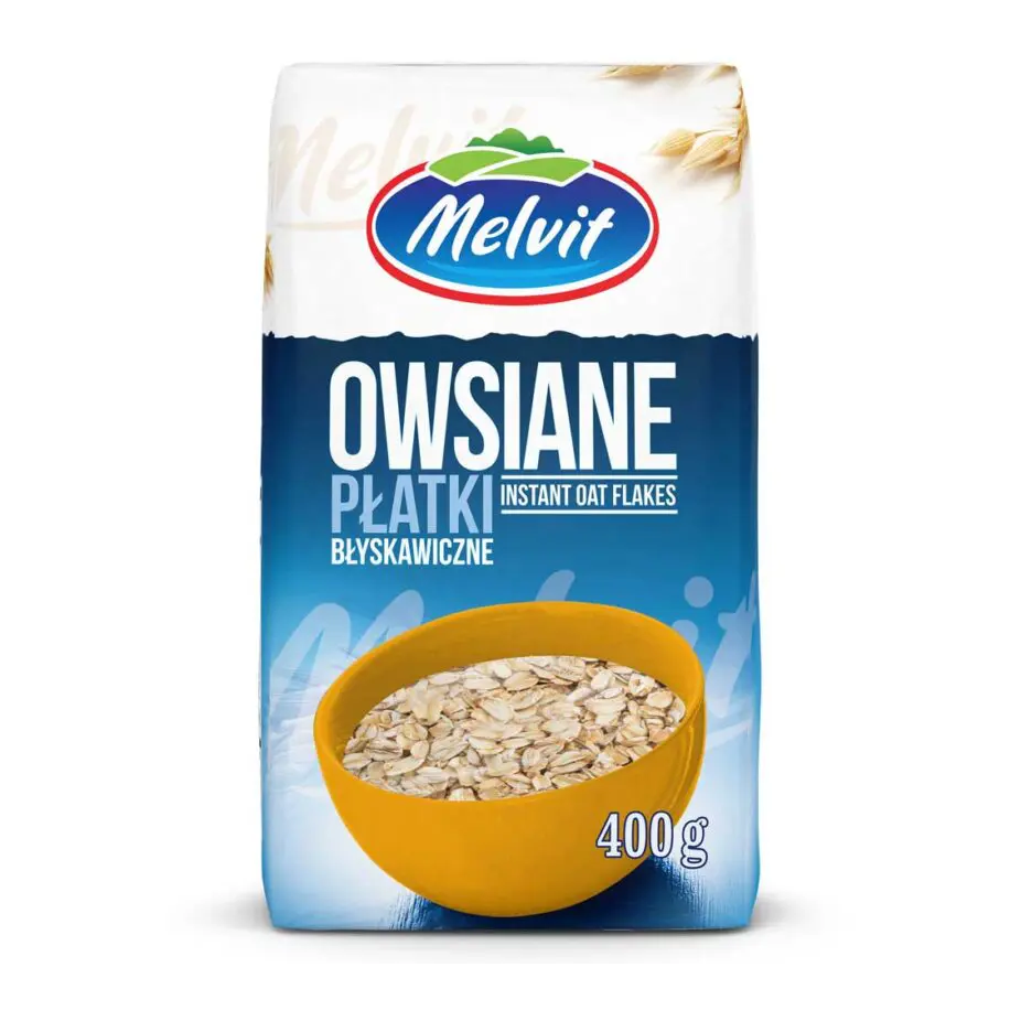 Płatki owsiane błyskawiczne 400g Melvit