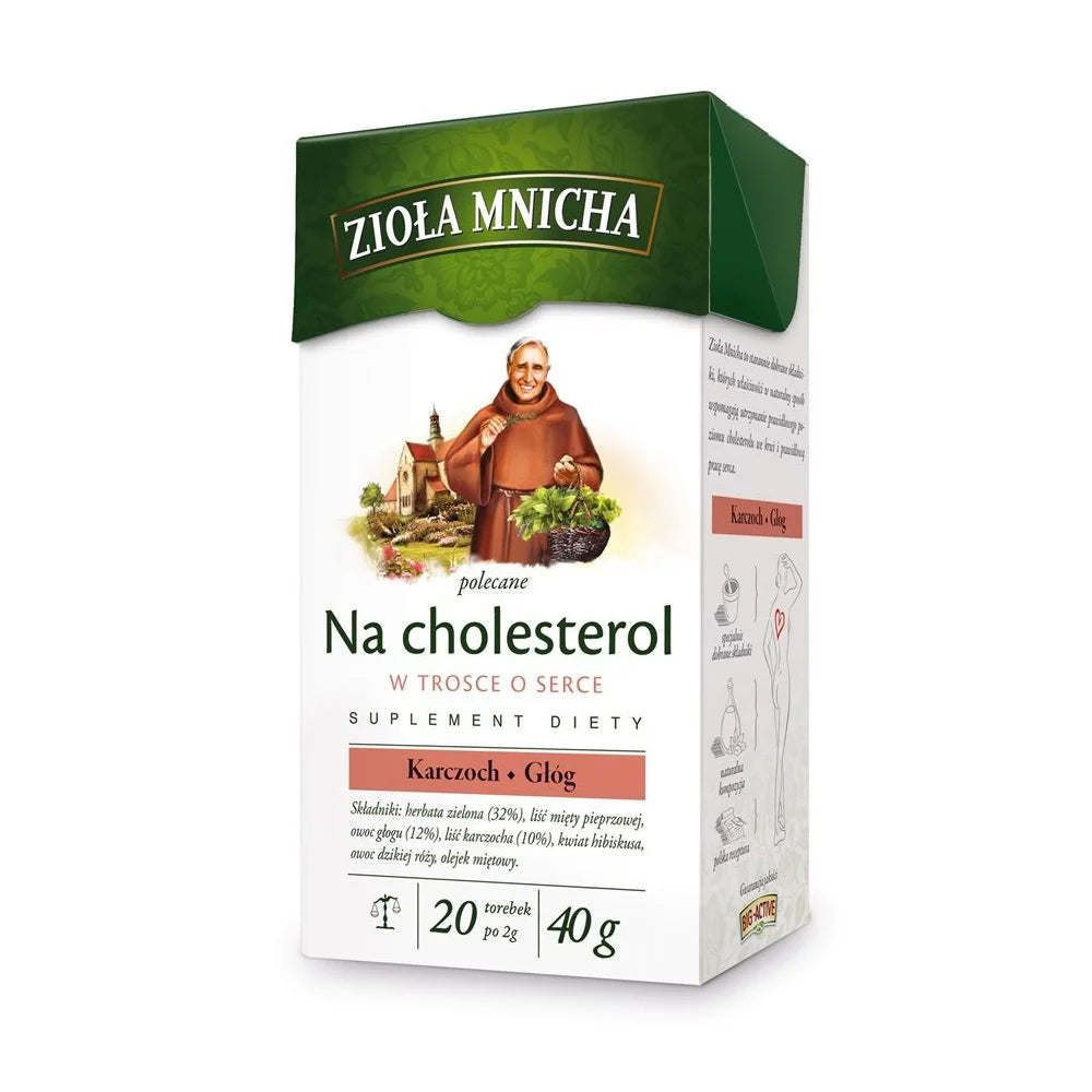 Herbata ekspresowa zioła mnicha na cholesterol 20szt. Herbapol