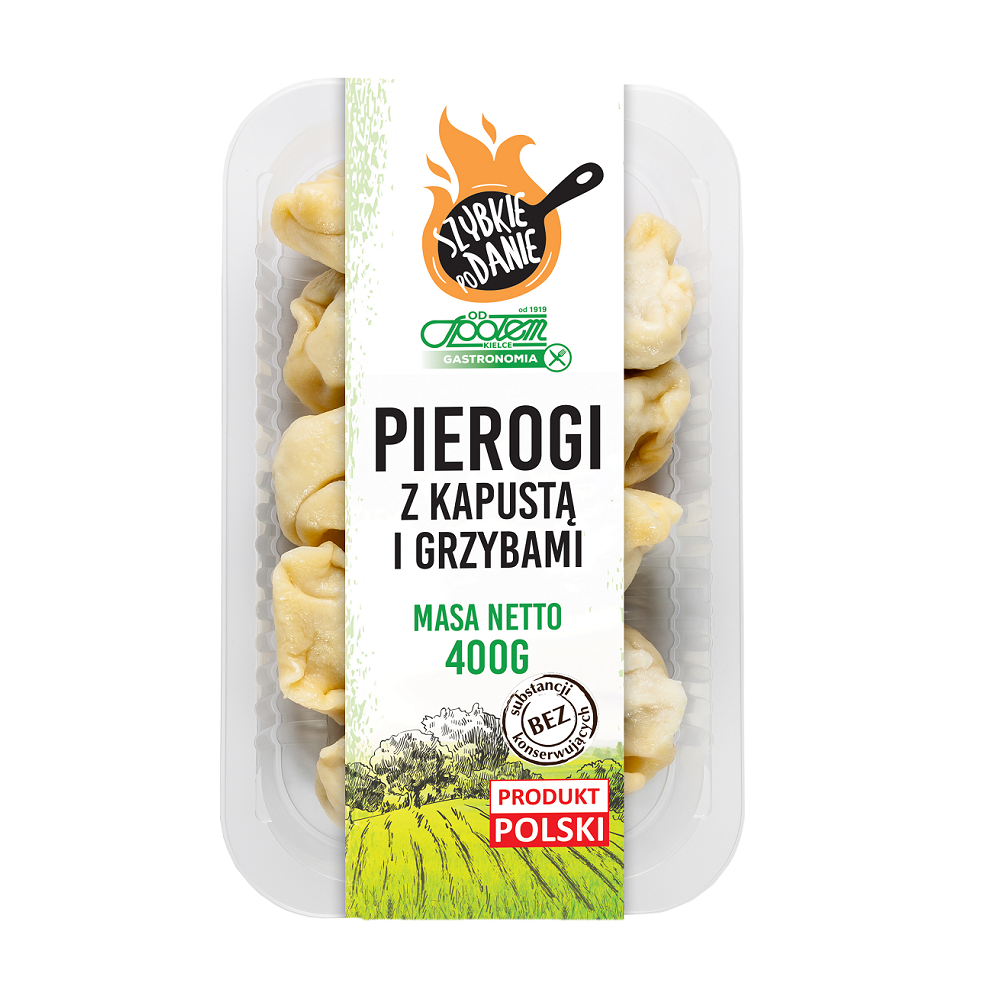 Pierogi z kapustą i grzybami 400g Społem PSS