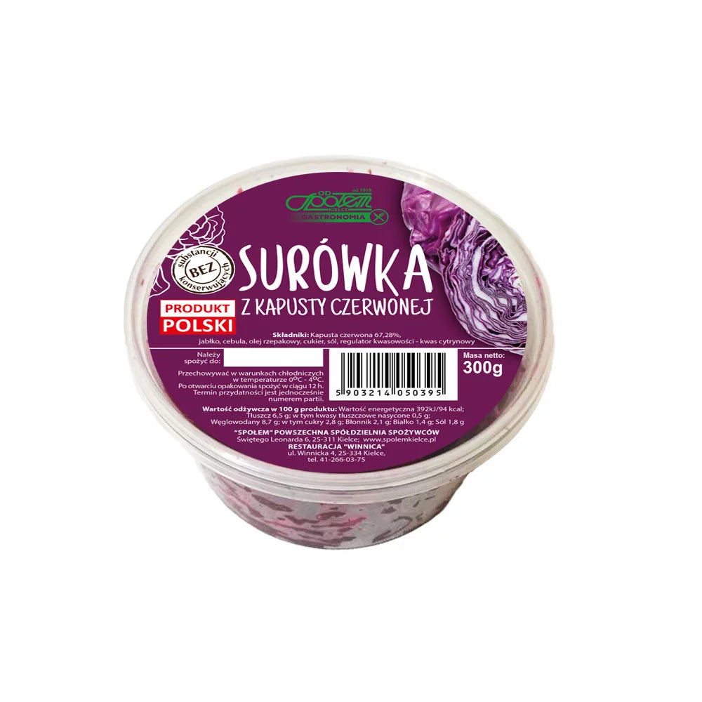 Surówka z kapusty czerwonej 300g Społem PSS