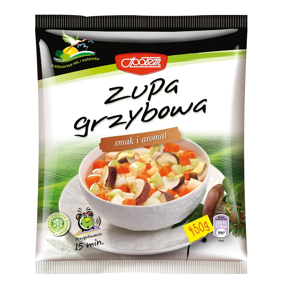 Zupa grzybowa mrożona 450g MW Społem