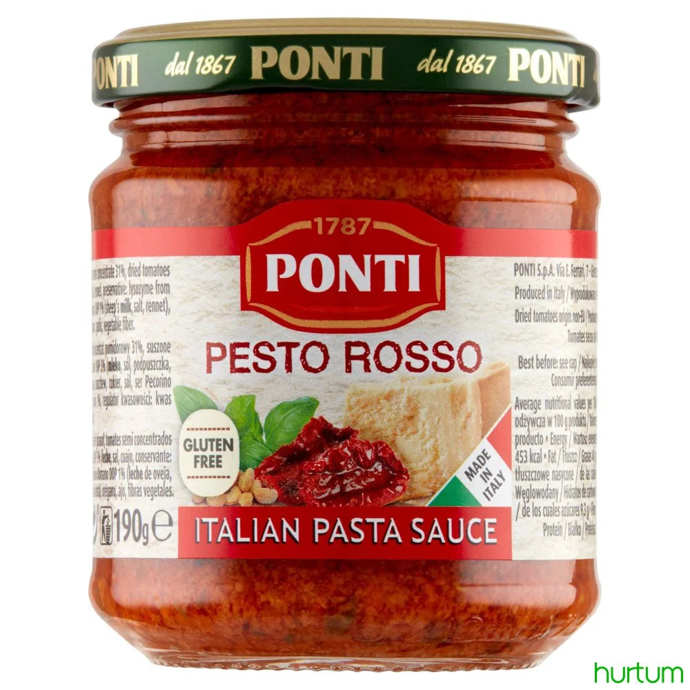 Sos pesto z pomidorami 190g Ponti