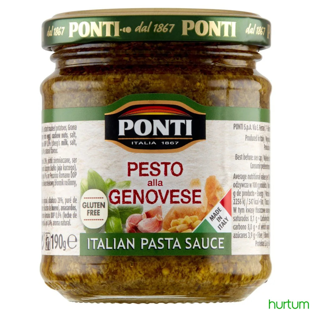 Sos pesto z bazylią 190g Ponti