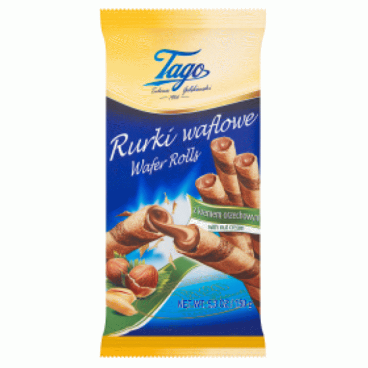 Rurki orzechowe 150g Tago