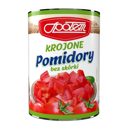 Pomidory krojone w puszce 400g Społem