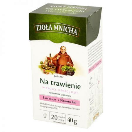 Herbatka ziołowa Na trawienie Suplement diety Zioła Mnicha 20 x 2 g Big-Active