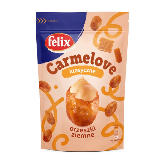 Orzeszki ziemne w karmelu z solą Carmelove Felix 160g Intersnack