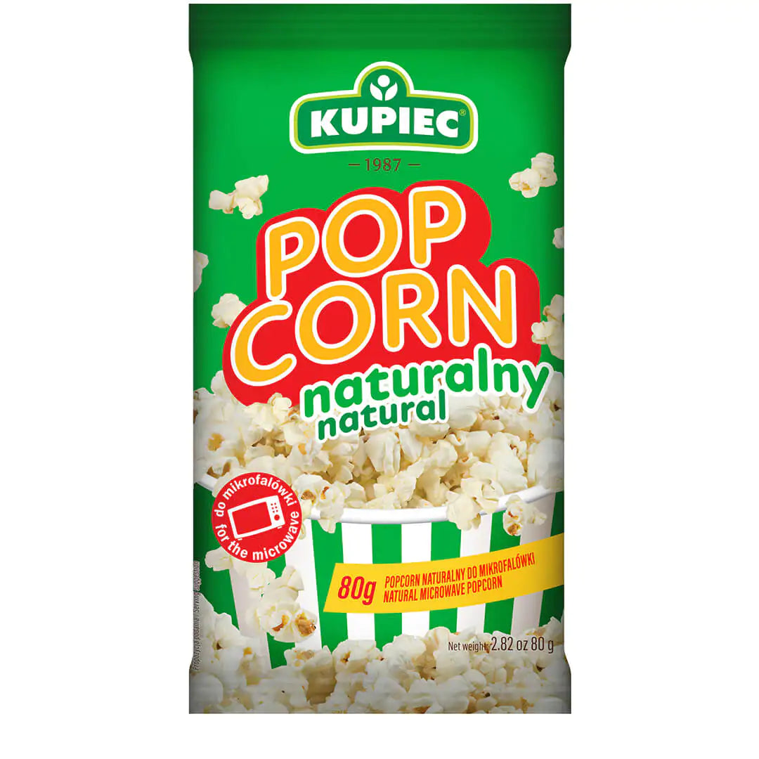 Popcorn Naturalny 80g Kupiec