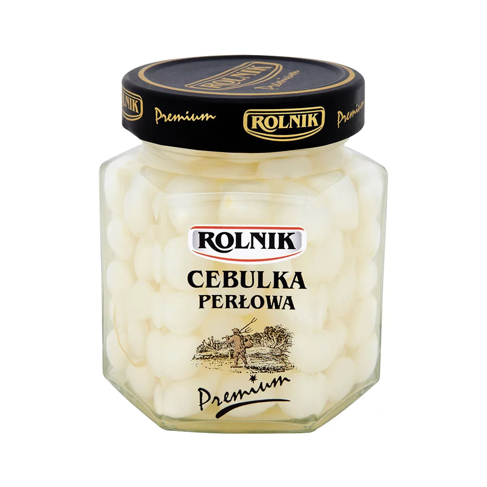 Cebulka perłowa premium marynowana 295g Rolnik