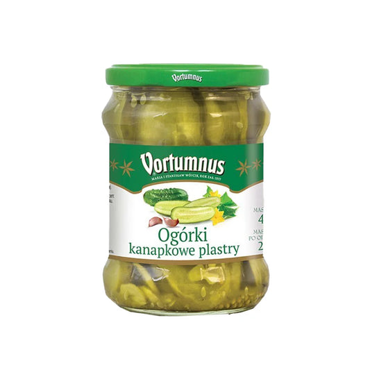 Ogórki kanapkowe plastry 470g Vortumnus