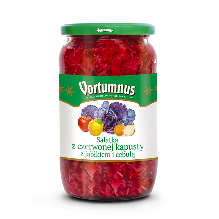 Sałatka z czerwonej kapusty z jabłkiem 750g Vortumnus