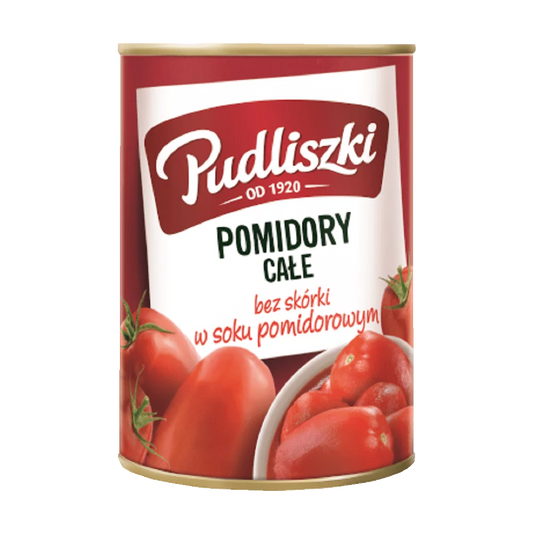 Pomidory całe bez skóry w soku pomidorowym pudliszki 400g Heinz