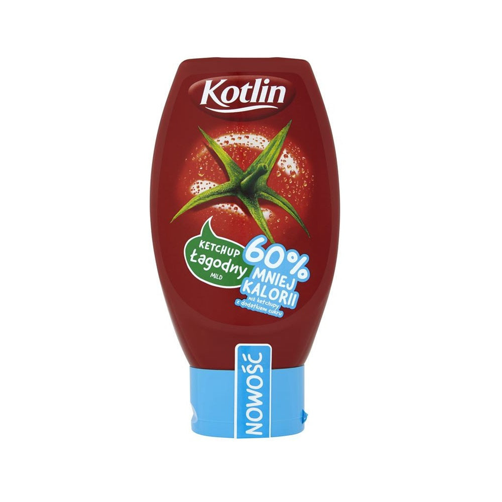 Ketchup łagodny 450g 60% mniej kalorii Agros Nova