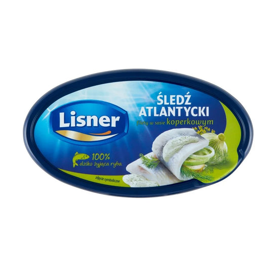 Filety śledziowe w sosie koperkowym 160g Lisner
