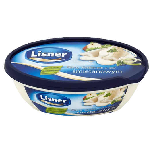 Filety śledziowe w sosie śmietanowym 280g Lisner