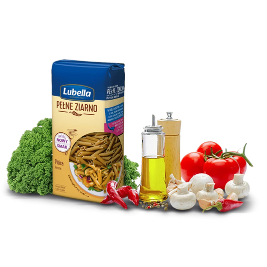 Makaron lubella pióra pełnoziarnisty 400g Lubella