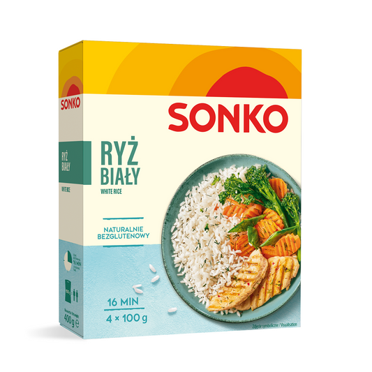 Ryż biały 4x100g Sonko
