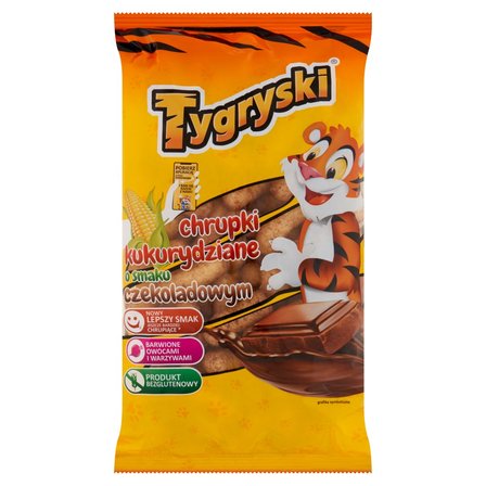 Chrupki kukurydziane Tygryski o smaku czekoladowym 70g
